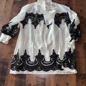 Elegant White and Black Women's Dress CQ by CQ
